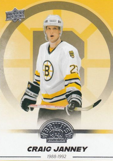 řadová karta CRAIG JANNEY 23-24 UD Boston Bruins Centennial číslo 50